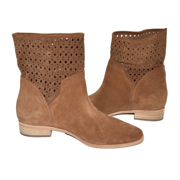Michael Kors Tan Suede Ankle Booties - Picture 3 of 7
